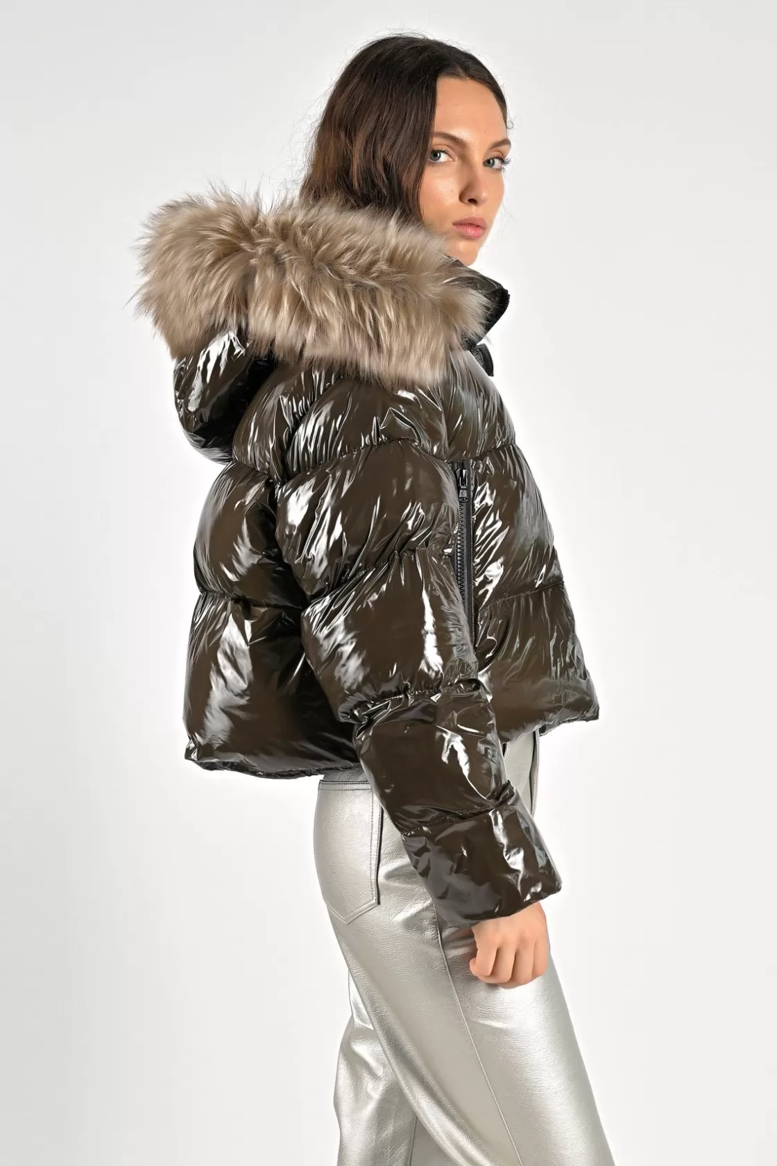 New Glenora Glossy Fur Donna Capsule Collection | Giacche Corte