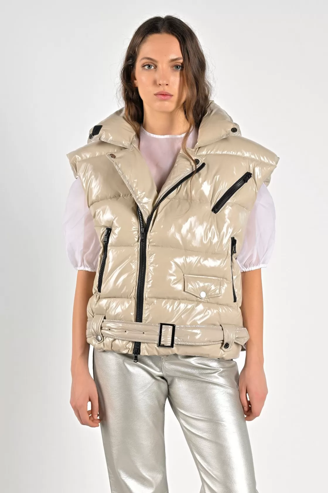 Best Sale Kara Vest Glossy Donna Gilet | Capsule Collection